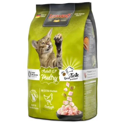 Leonardo Holistic Grain-Free Dry Food With Fresh Poultry For Adult Cat 1.8Kg