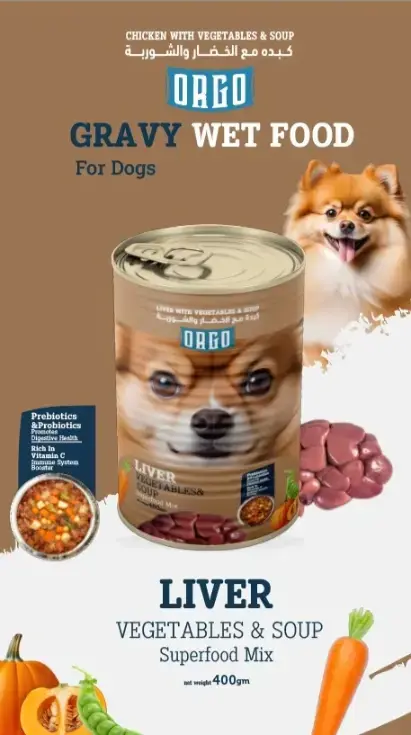 Orgo Can Food For Dog Liver With Veg & Soup 400 GM