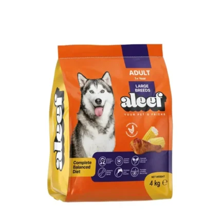 aleef dry food adult dog large breeds 4 kg