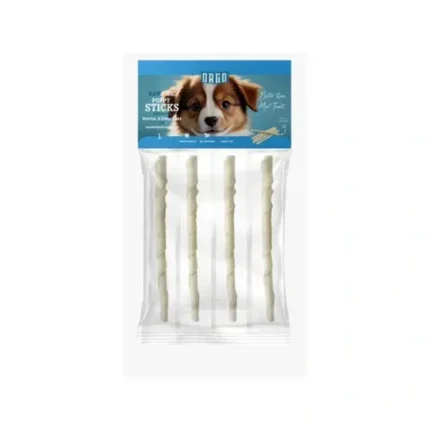 Orgo - RAWHIDE STICKS - For Puppy - Dental & Oral Care - 4 pce - R